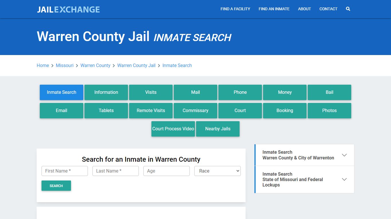 Warren County Jail, MO Inmate Search: Roster & Mugshots